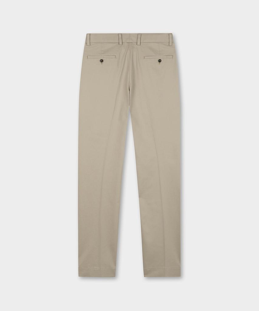 BROOKS BROTHERS Regular Fit Cotton Stretch Advantage Chino (British Khaki) (Bbpcmfz502)