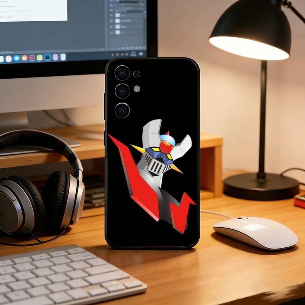 Anime M-Mado K-King Granzort Phone Case For Samsung S25,S24,S21,S22,S23,S30,Ultra,S20,Plus,Fe,Soft Silicone Black Cover