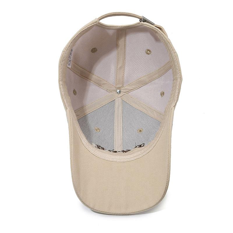 Vår-sommer-brodert baseballcaps herrebokstavhette kvinnelig utendørs solskjermhette