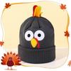Windproof Turkey Hat Thickened Warm Pullover Hat Funny Knit Beanies  Thanksgiving Party