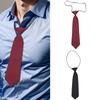 Women's Adjustable Neck Tie for Business Wedding School Uniform and Formal Occasion Short Length Stage Show Necktie