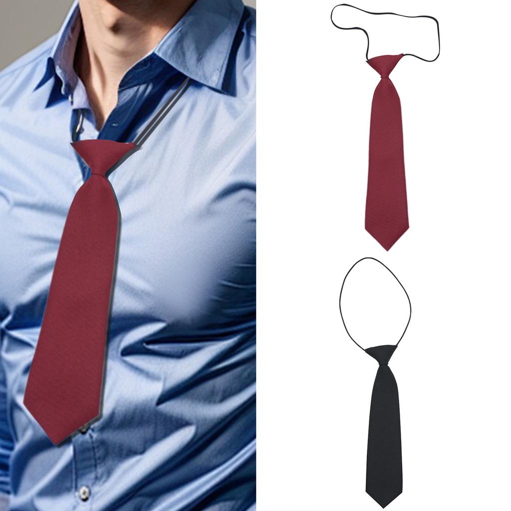 Women's Adjustable Neck Tie for Business Wedding School Uniform and Formal Occasion Short Length Stage Show Necktie