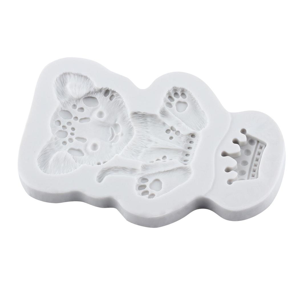 Lion Silicone Molds Lion Fondant Mold Cake Decorating Tools Cupcake Topper Chocolate Candy Craft Gum Paste Polymer Clay