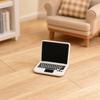 Model Mini Laptop pentru Casuța de Păpuși, Figurină Realistă de Notebook Miniatural, Accesorii de Decor pentru Biroul, Studiu, Sufrageria Casuței de Păpuși