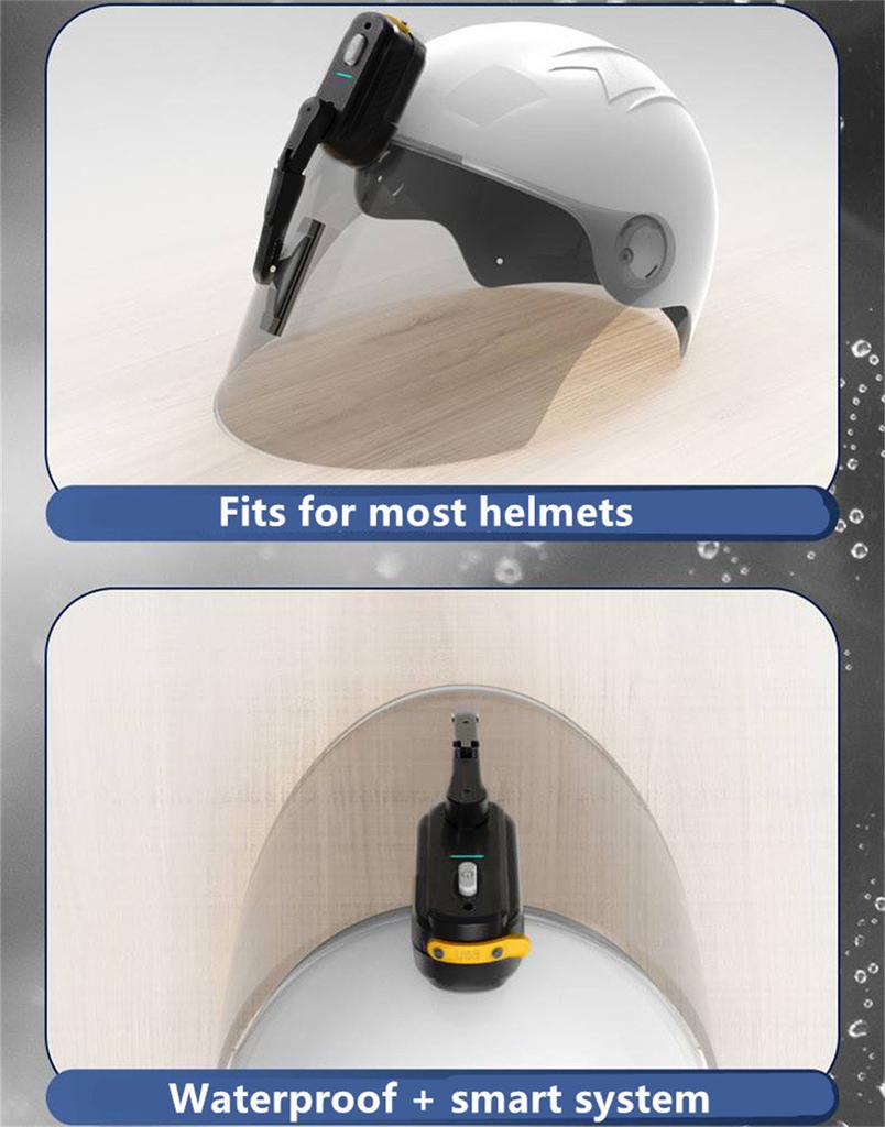 Universal Electric Motorcycle Scooter Helmet Visor Wiper Motorized Rain Wiper 1x