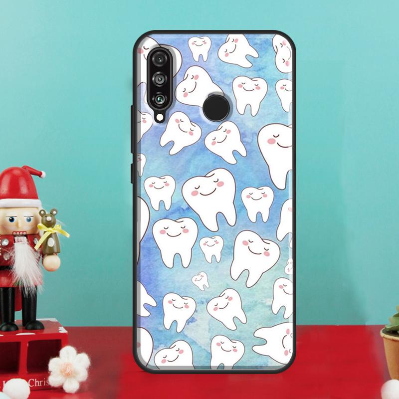 Dentist Tooth Pattern For Huawei Nova 12i 12s 11i 8i 9 10 SE Y90 Y60 Y70 Y72 Y73 Y61 Y91 P30 P40 Lite P60 Pro Case