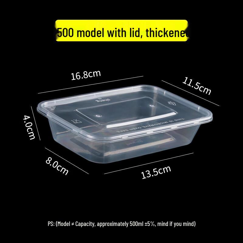 

Disposable Rectangular Plastic Food Containers