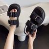 Fashion Block Heel Platform Open Toe Summer 2024 Women's Shoes White Footwear Sandals for Woman Slippers Original Anti Slip Hot Sandal H