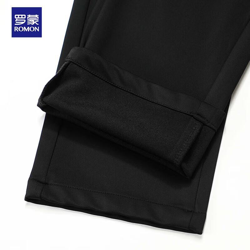 ROMON Herren Eis-Seide Stretch Gerade Bein Freizeithose
