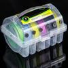 Fishing Tackle Box 6 Compartments Fishing Accessories Line Hook Storage Case Double Sided Fishing Tool Organizers Box