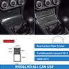 For Mitsubishi Lancer Evolution EVO X 2008-2015 Center Full Set Suit Cover Real Carbon Fiber Sticker Car Interior Accessories