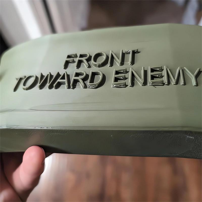 Doorbell Sign for Joke Gag Pranks Gift Front Toward Enemy Fake Mine Wire Prop Replicant Do Not Knock Disturb Ringer Doorbell Door Bell Button Cover