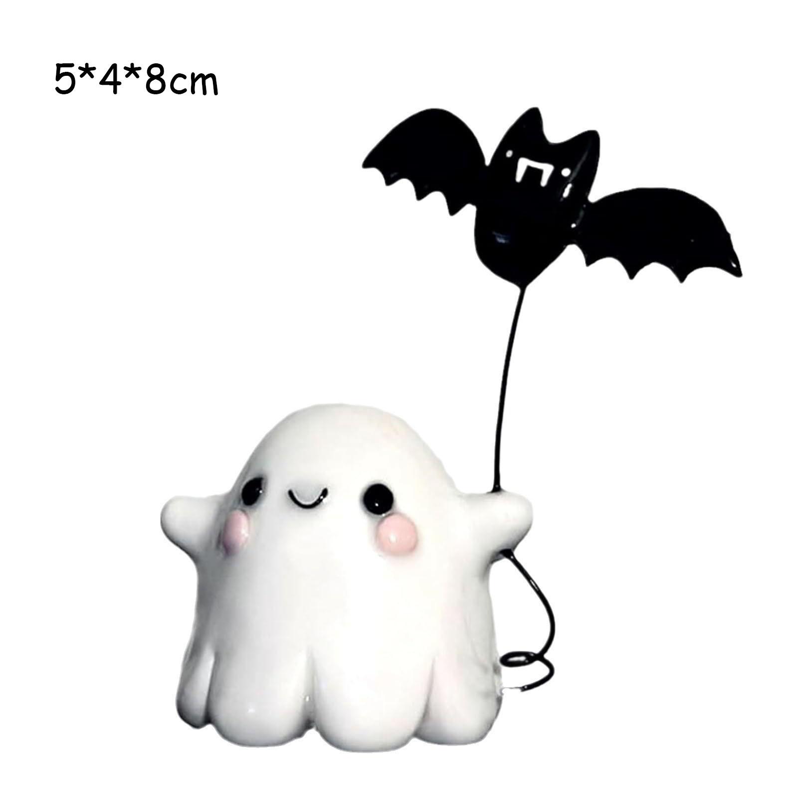 

1 шт. Хэллоуин Милый призрак, кладущий летучую мышь, украшения, Настольное украшение для вечеринки с призрачной летучей мышью, Маленький подарок для вечеринки, Милый призрак с мизинчик