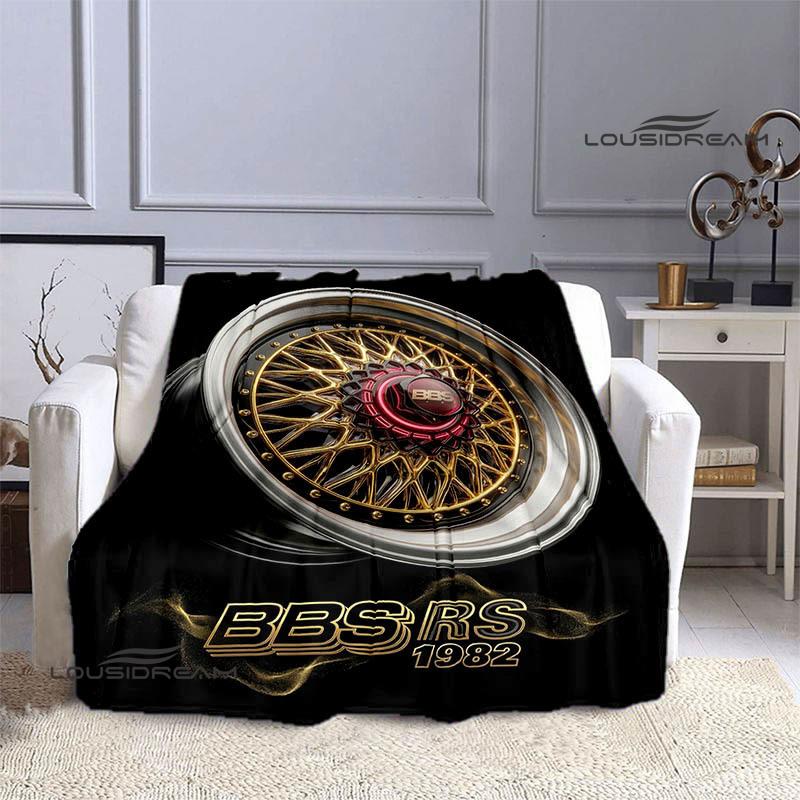 BBS LOGO printed blanket Picnic blanket Warm Flannel blankets Outdoor Blanket Home bed linings blankets for beds Birthday Gift