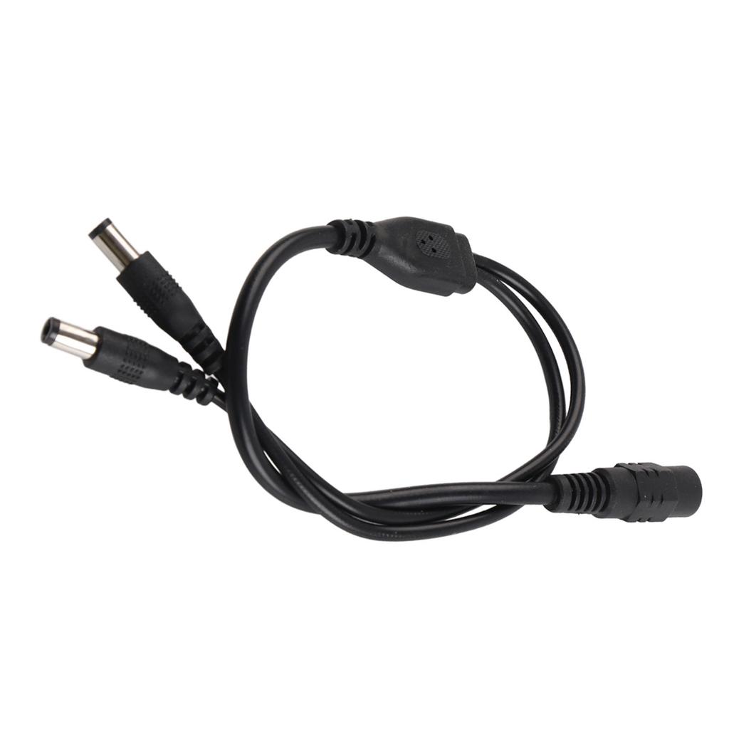 5.5x2.1mm Power Cord Splitter Adapter Cable Extension for CCTV Camera 1 Female to 2 Male