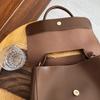 Ladies' Autumn and Winter New Retro Briefcase Niche Design Internet Celebrity High-end Commuting Shoulder Bag