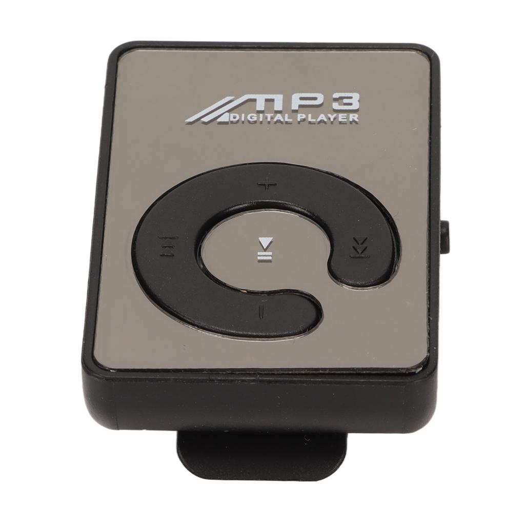Back Clip Player Portable Lightweight Mini MP3 Music Player with Memory Card Slot for Daily School Black