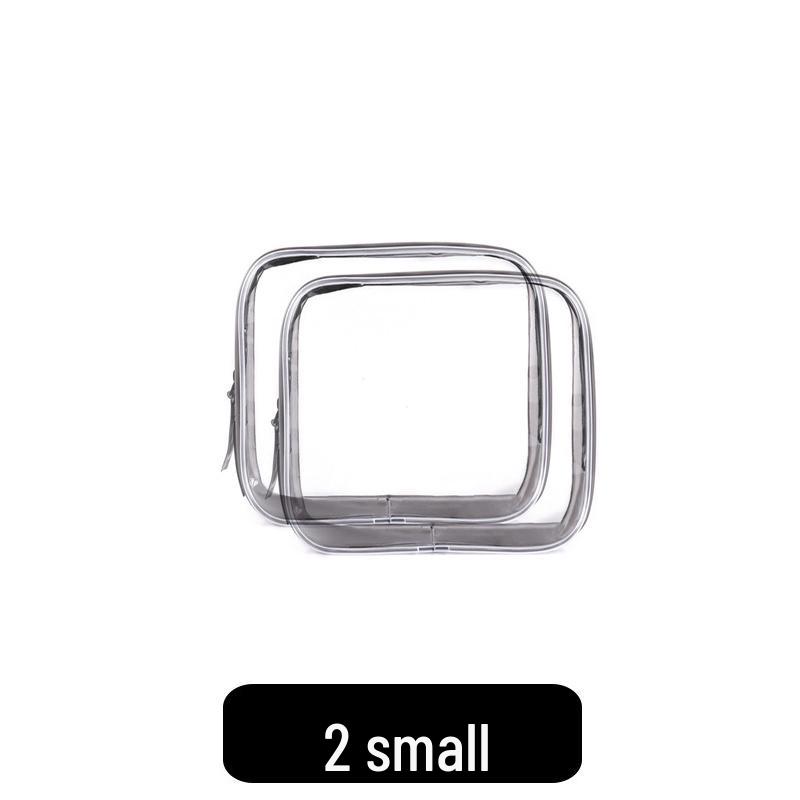 Large Capacity Waterproof Transparent Makeup Bag - Portable Toiletry Organizer for Travel