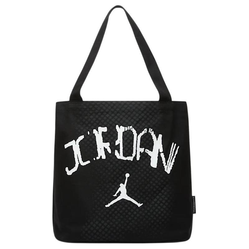 

Хлопковая сумка-тоут Jordan Сумка для покупок Сумки через плечо Унисекс Черный IF3759-010 чёрный