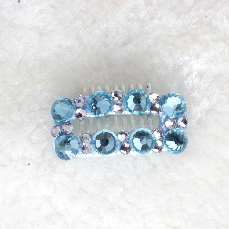 Maltese Rhinestone Puppy & Kitten Hair Clip - Universal Handmade Pet Accessory