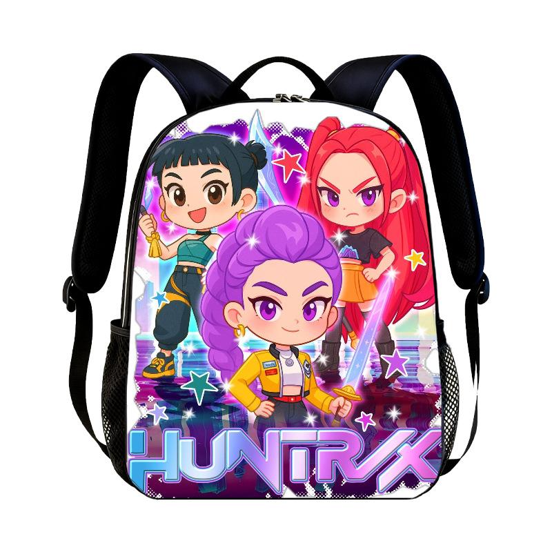 KPop Demon Hunters Cartoon Peripheral Backpack for Students Boys Girls Bags Teens Daily Backpack Travel Rucksacks Daily