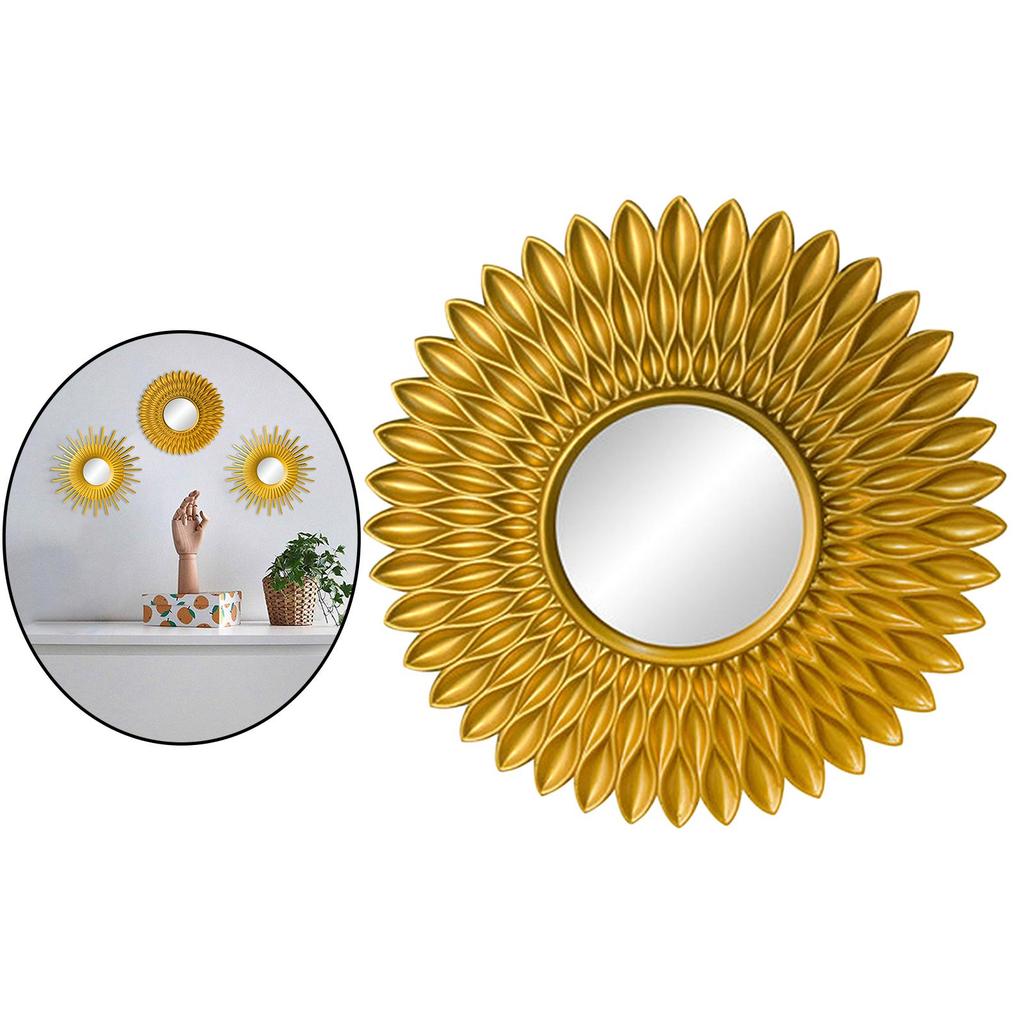 Kunstdekoration Wandmontierter Runder Spiegel Ankleide Wandbehang Badezimmerspiegel Modern Dekorativ Boho Wanddeko Spiegel