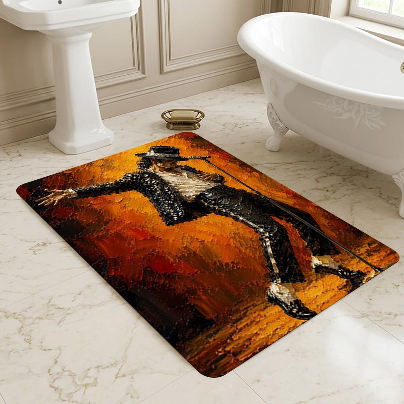 Tapis de salon antidérapant Légende Moonwalk Tapis doux pour chambre à coucher Salle de jeux Salle de jeux Canapé Bureau Décoration intérieure Paillasson