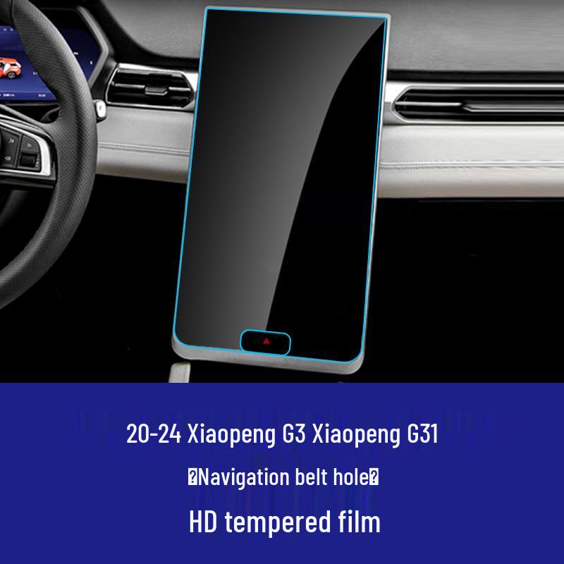 "Explosion-Proof Tempered Film Protector for Xiaopeng G3i, G6, G9, X9 Navigation Display"