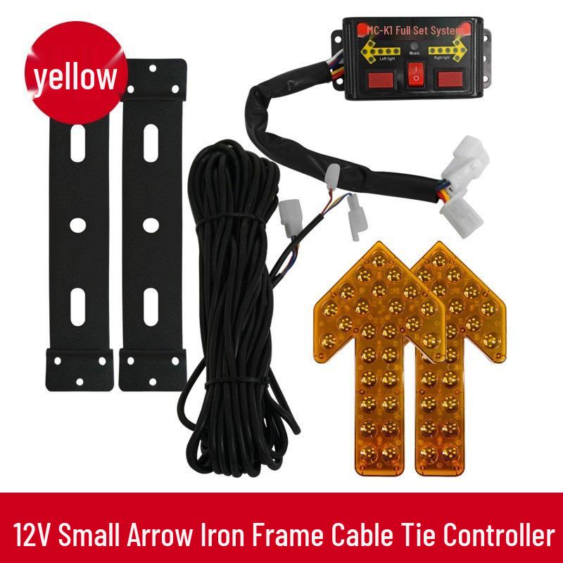 LED Bidirectional Arrow Indicator Light for Sprinkler Trucks - 12V/24V Warning & Turn Signal for Sanitation Vehicles