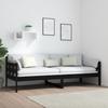 Vidaxl Daybed, Black, Solid Pine Wood, 80X200 Cm