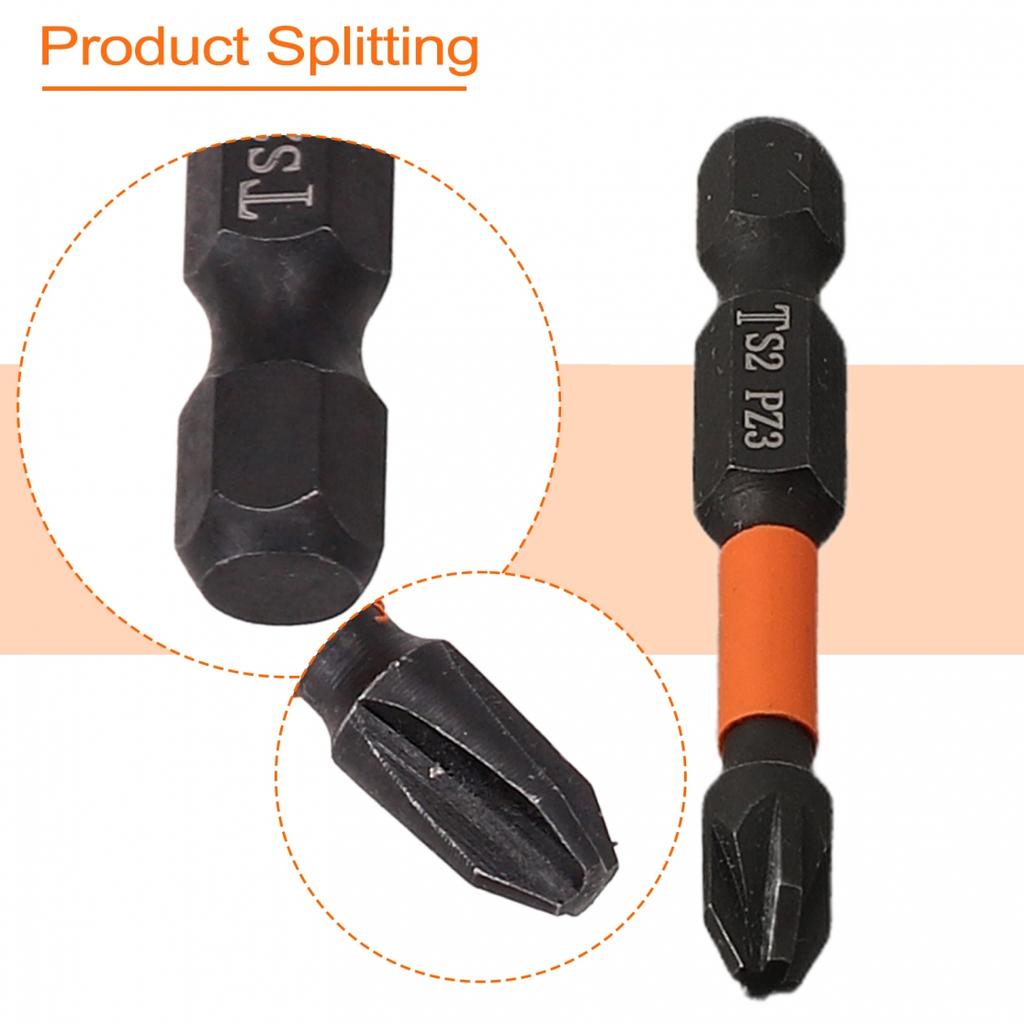 PHZ1 Skruvmejsel Bit Legering Stål Orange PH1 PH2 PH3