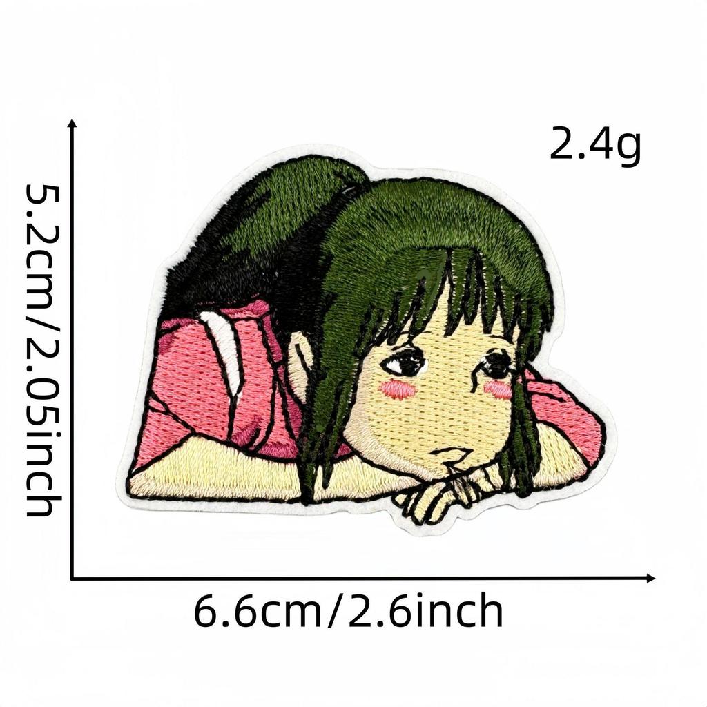 Cartoon Character Iron-On Embroidery Patch for Children's Clothing