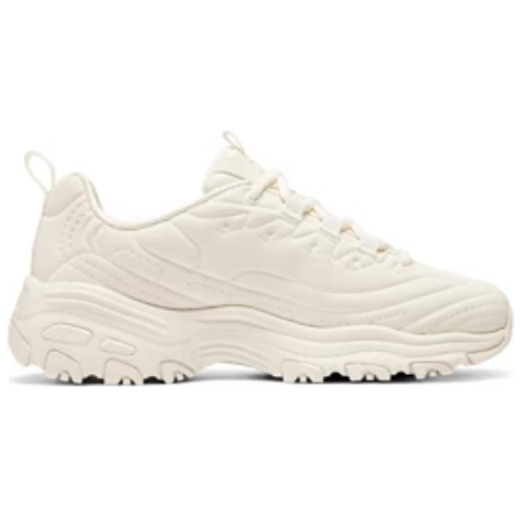Skechers DLites 1.0 Sports Lifestyle Comfortable Versatile Breathable Supportive Balanced Low-Top Dad Shoes Women Sneakers Off-White 150243-OFWT