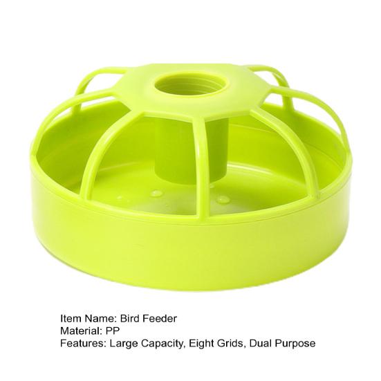 Yousheng Bird Feeder Dual Purpose Eight Grid Large Capacity Convenient Chicken Bird Parrot Feeding Box Pet Supplies