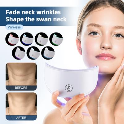 Neck LED Mask 7 Colors Photon Anti-Wrinkle Skin Brightening Neck Beauty Mask Skin Tightening Neck Wrinkle Remover Skin Care