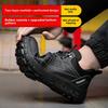 Genuine Leather Composite Toe Breathable Insulation Men Work Safety Shoes Anti Smashing Anti Slip Cowhide Labor Shoes Sneakers