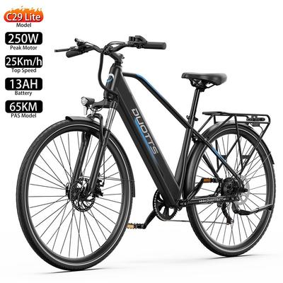 Electric Bicycle DUOTTS C29 Lite 27.5" 250W Motor Electric Bike Adult Top Speed 25Km/h 36V 13AH Max Range 65Km Load 150KG Black