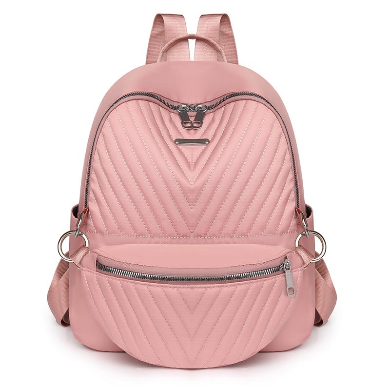 Student Solid Color Backpack Short-Distance Travel Bag Women's Bag