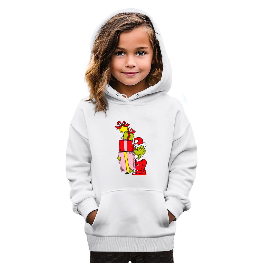 Sweatshirts For Teen Girls Hoodies Long Sleeve Drawstring Pullover Cute Oversized Hoodie Christmas Day