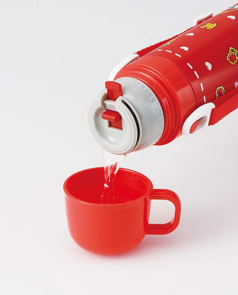 Skater 2cestná nerezová láhev na vodu s hrnkem Hello Kitty Cookie Sanrio 430ml SKDC4 Dětská