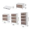 Sturdy Plastic Organizers Bins with Clear Covers and Rolling Wheels Ideal for Small Space Solution