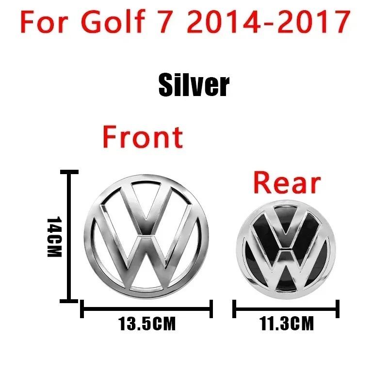 For Volkswagen Golf 7 MK7 Golf 7.5 MK7.5 140mm 135mm 113mm VW Logo ABS Emblem Car Hood Front Grill Rear Trunk Badge VW Accessory