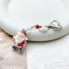Flocking Santa Clauses Christmas Keychain Star Bowknot Pendant Portable Stocking Stuffers for Kids and Adults Daily Use