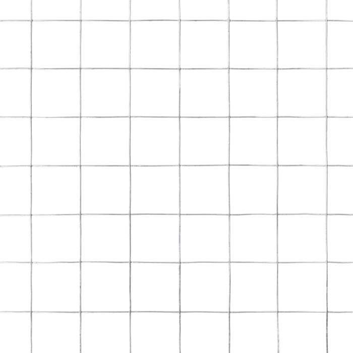 VidaXL Metal Mesh Steel 10x1.5 M Square Silver Trellis Garden Fence 143615