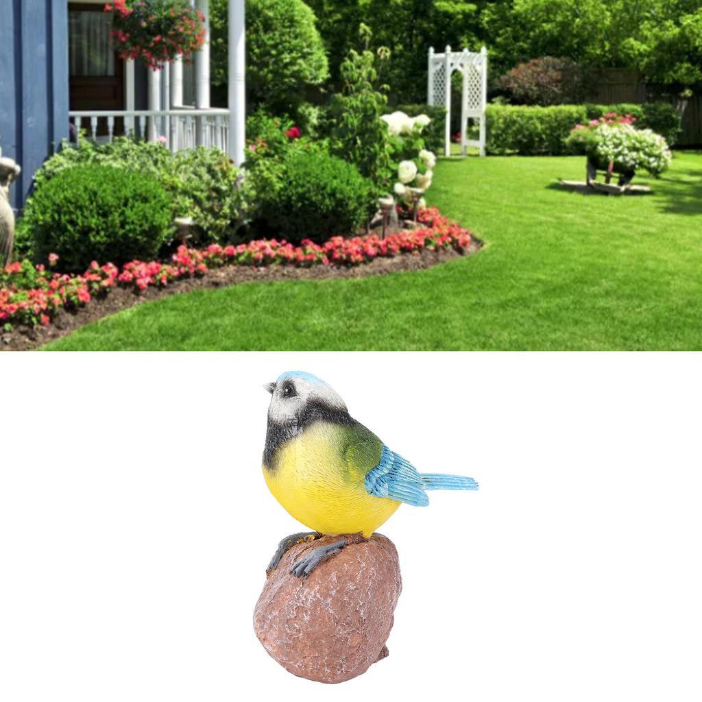 Garden Bird Statue Sculpture Decoration Animal Bird Figurine for Indoor Outdoor Backyard Yard Porch Patio Home Shelf Decor Bird Ornament