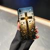 The Cross Jesus Pattern Black Soft Phone Cover Case for iPhone 13 12 11 17 Pro Max XS Max 7 8 15 16 14 Plus 17Air XR