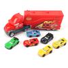 7Pcs/Box  Pixar Cars Toys Lightning McQueen Jackson Storm Mack Uncle Truck 1:55 Model Car Toy Children Birthday Gift