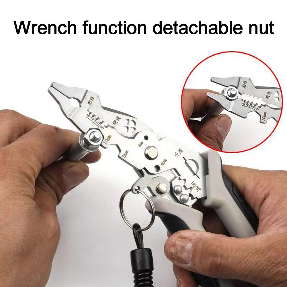 Multifunctional Wire Strippers Crimper Cable Cutter Hand Tool Automatic Model Stripper Wire Electrician Special Pliers