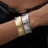 Metallic Geometric Round Open Bracelet Fashion Niche Bracelet Jewelry