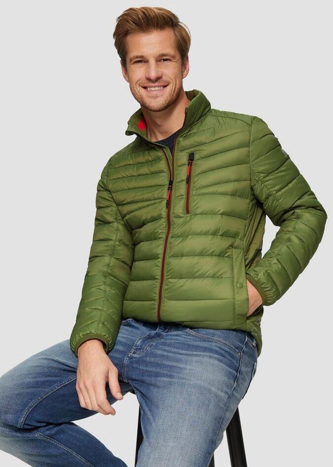 Winter Jacket s.Oliver Lightweight Quilted Jacket Made of Recycled Polyester (2150249) Green